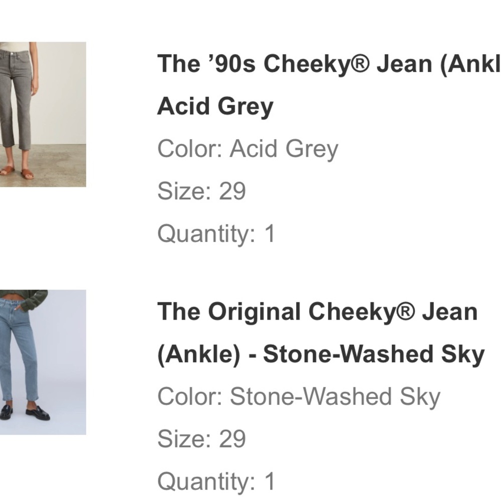 EVERLANE cheeky jean brand new with tags